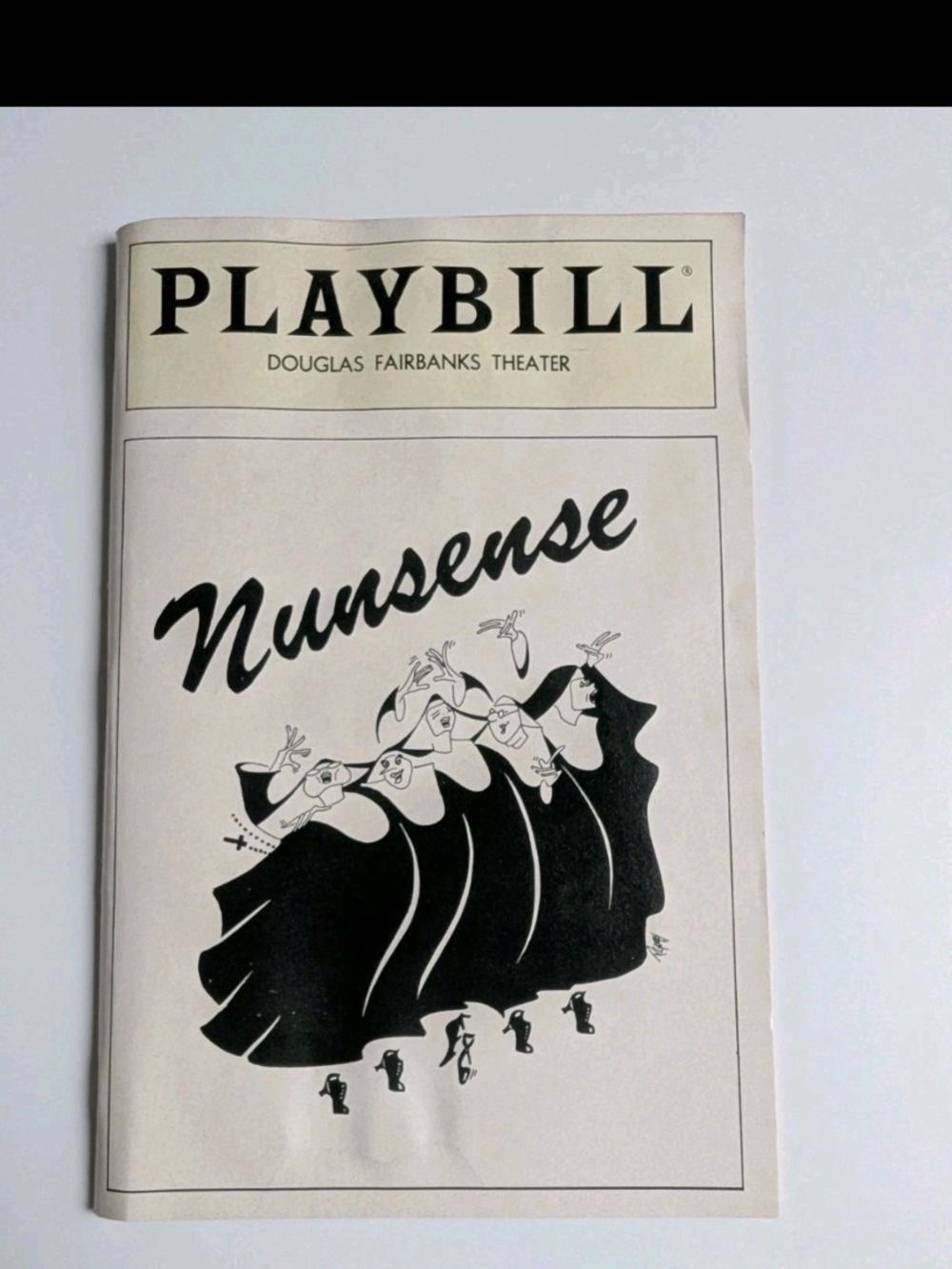 Vtg 1992 Nunsense Playbill Douglas Fairbanks Theater Broadway March 1992